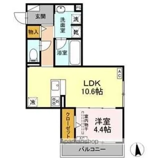 メラクラッツ【2階】の間取り