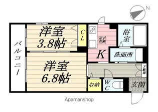 villa・rient土樋【1階】の間取り