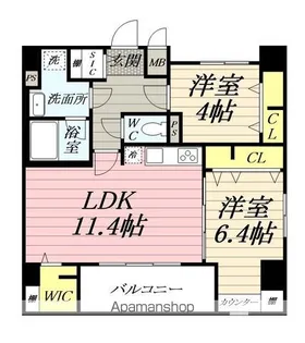 プランドール厚木【7階】の間取り