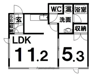 ニューライフ【1階】の間取り