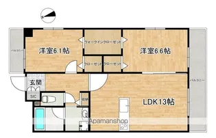ソレイユルヴァン福津中央【702号室号室】の間取り
