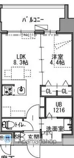 SーRESIDENCE渡辺通ASCENT【11階】の間取り