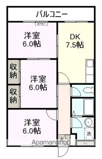 ニューマリッチ【203号室】の間取り