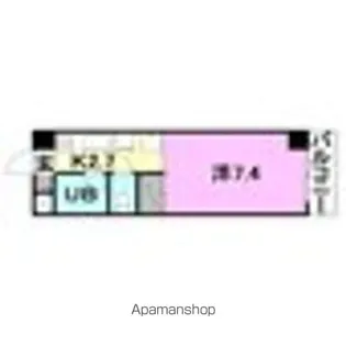 オクトワール松山土居田東館【103号室】の間取り