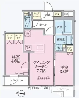 東京都練馬区豊玉北6丁目【マンション】の間取り