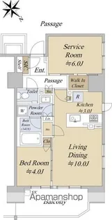 シティハウス巣鴨【10階】の間取り