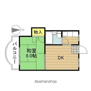 ホワイトハイツ【101号室】の間取り