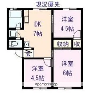 グリーンハイツ【201号室】の間取り