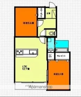 シャルマン松島【1階】の間取り