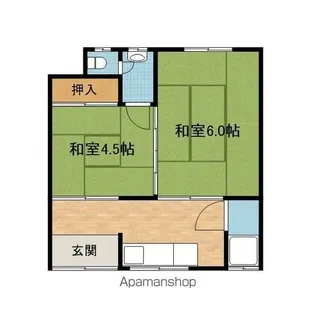 松月荘【1階】の間取り