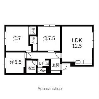 セントラルハイツ【3階】の間取り