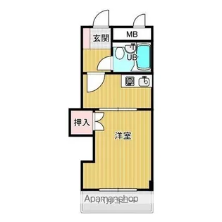 ロータリービルド南花田【110号室】の間取り