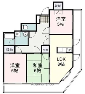 ハイレジデンスL【205号室】の間取り