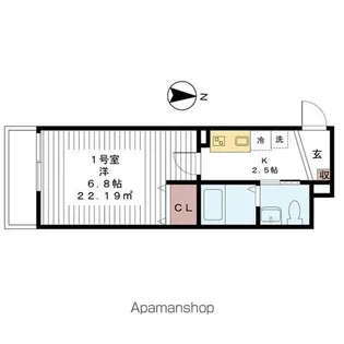 サンズ幕張【1階】の間取り