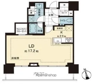 ブランズ渋谷桜丘【22階】の間取り