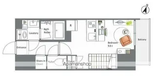 AIFLAT若松河田【8階】の間取り