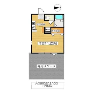 グリーンリーフ峰【103号室】の間取り