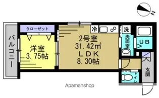 SUN HORIZON Ⅱ【1階】の間取り