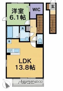 クレストガーデンA棟【2階】の間取り