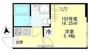 コンフォート東四ツ木【1階】の間取り