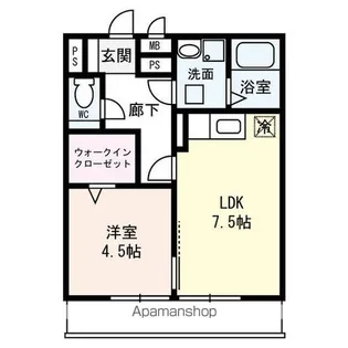 セジュールA&M【2階】の間取り