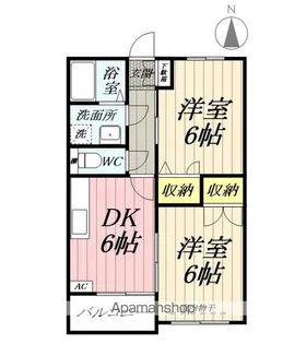 川村マンション【103号室】の間取り