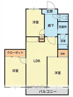 フラワー2番館【237号室】の間取り