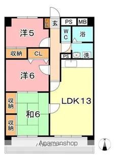 厚生町クラウンズマンション【2階】の間取り