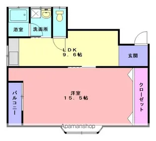 アークプレイス【202号室】の間取り