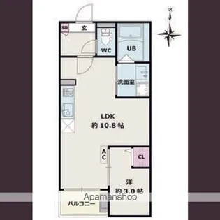 JACK UMATEⅡ【3階】の間取り