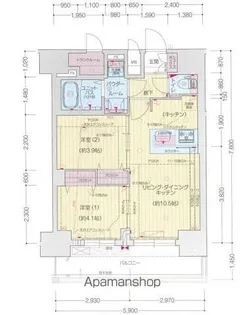 プレサンス上前津ディアシス【13階】の間取り