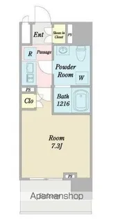 プライマル西大島小名木川【2階】の間取り