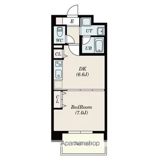 レーベスト志賀本通【6階】の間取り