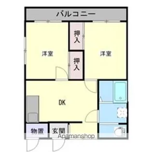 大京マンション【2階】の間取り