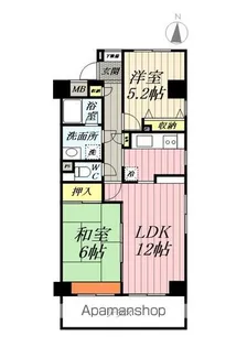 埼玉県三郷市早稲田6丁目【マンション】の間取り