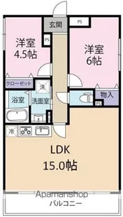 フローラ千葉中央【1階】の間取り