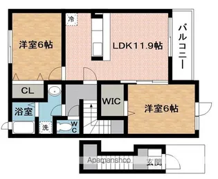 プロムナード【2階】の間取り