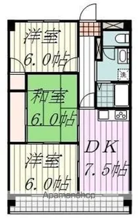 レジデンス空港【507号室】の間取り