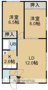 純パレス16【163号室】の間取り