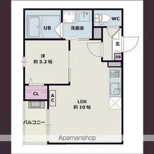 Jack komotohommachi 1【2階】の間取り