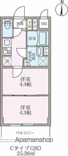 ラヴィエール住吉【3階】の間取り