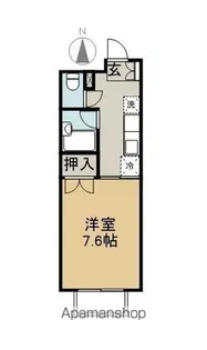 エスポアールキシダ2棟【217号室】の間取り