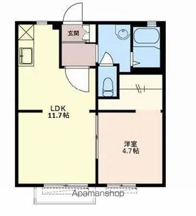 パークプラザA【1階】の間取り