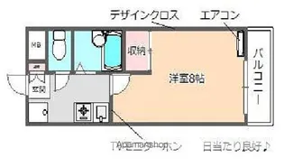 リヴェール牧【2階】の間取り