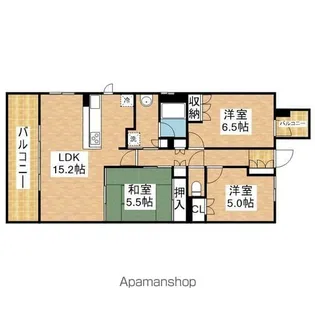 SS.FLAT桜山【3階】の間取り