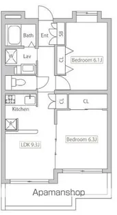 PLENDY−HILLS高幡不動【208号室】の間取り