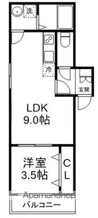 ベルシャンテ八千代【1階】の間取り