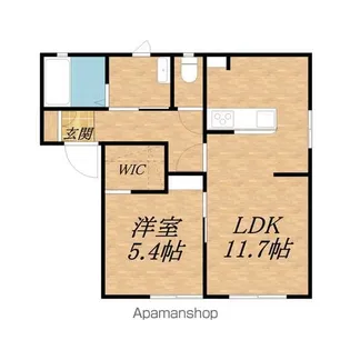 ニューシティハイツⅡ【102号室】の間取り