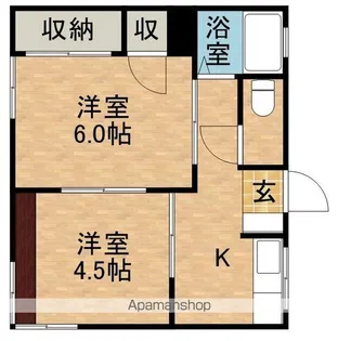 シティハイムつかさ【2階】の間取り