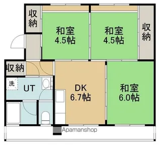 ユートピア川原2号棟【508号室】の間取り